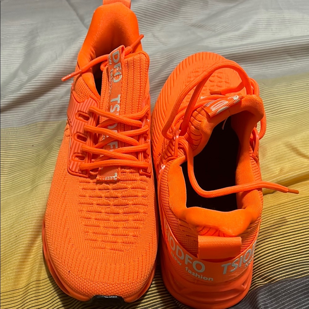 TSIODFO Orange Athletic Sneakers